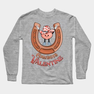 Cowboy Horseshoe Valentine Long Sleeve T-Shirt